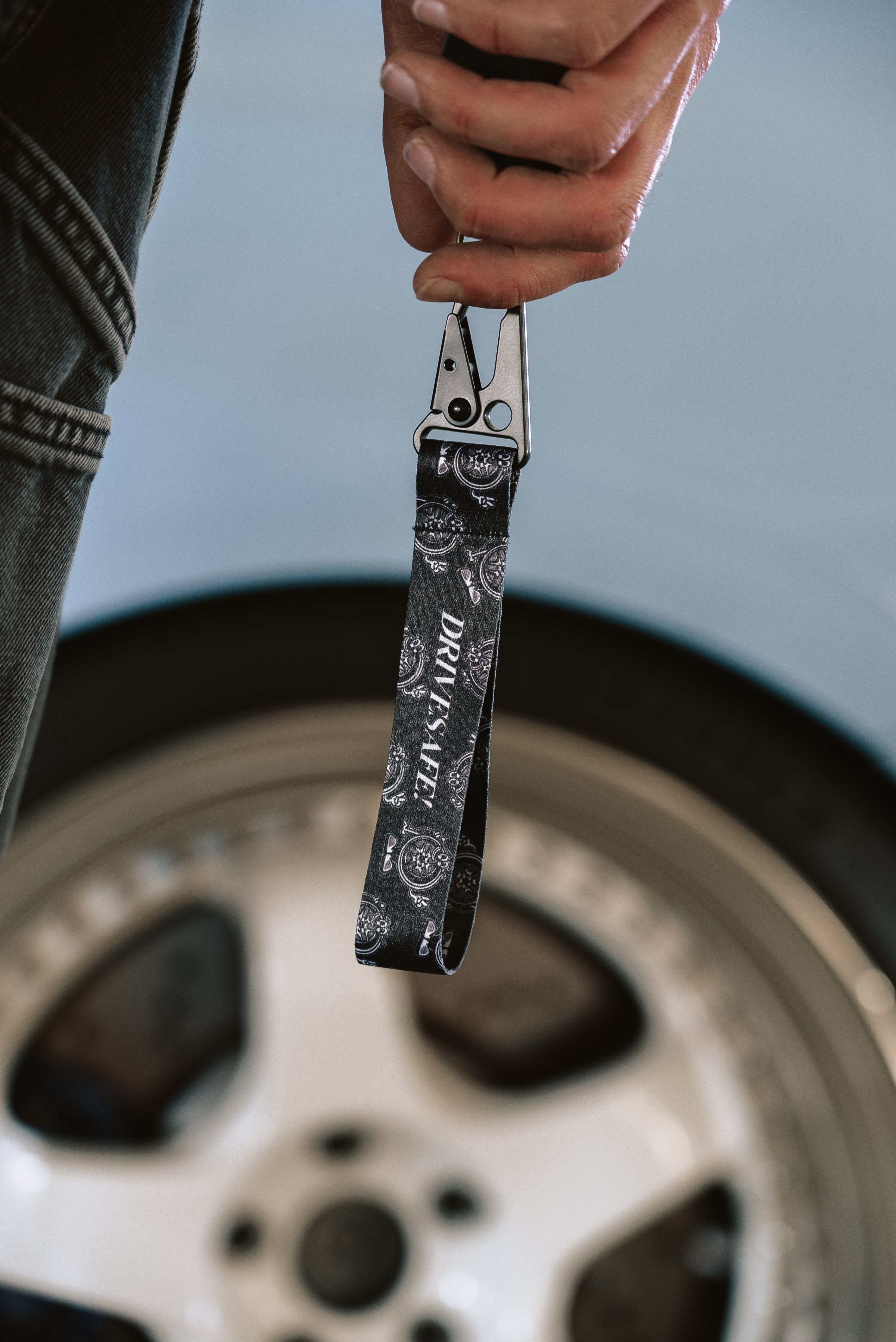 Key chain Black Iconic Wheels