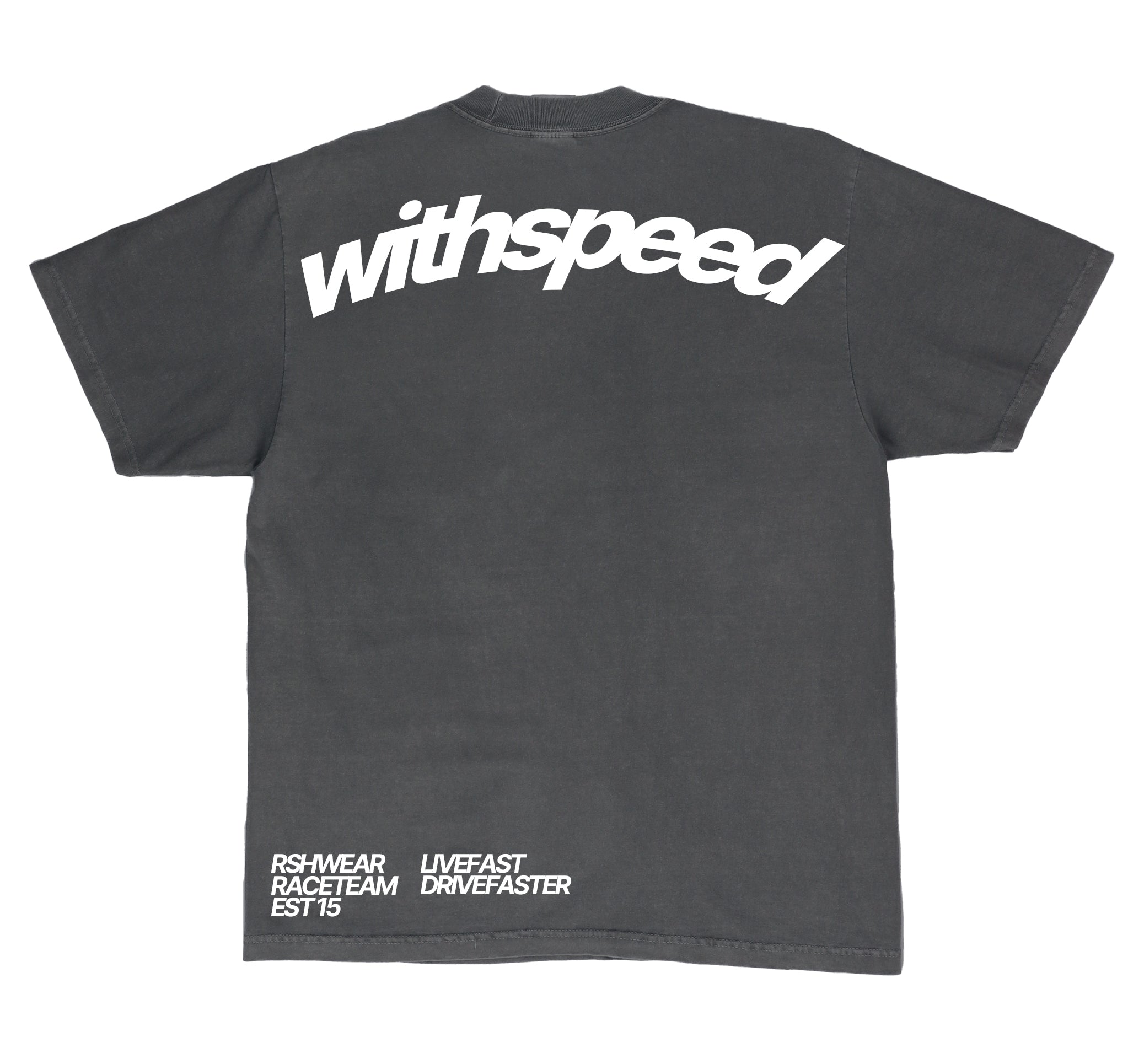 T-Shirt Black/Grey WithSpeed